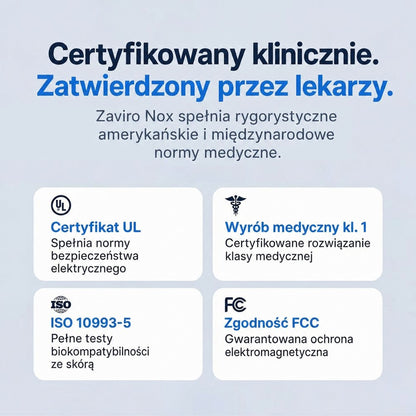 Zaviro Nox™ Eliminuje Chrapanie i Bezdech Senny
