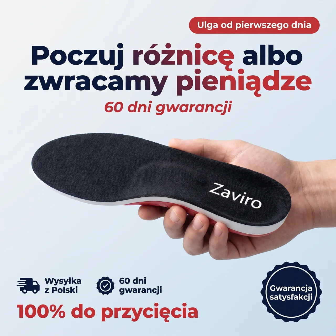 Zaviro ComfortStep™ - Wkładki Profilowane