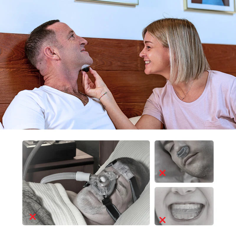 Para w łóżku i odrzucone rozwiązania — CPAP, plastry, szyna